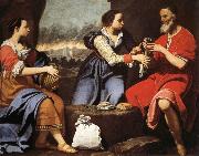 Lorenzo Lippi Lot and His Daughters china oil painting reproduction